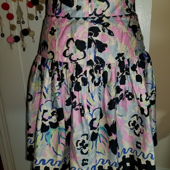 🌟HP🌟🧚‍♀️Anthropologie Anna Sui Pleated Floral Skirt EUC - Picture 2 of 6